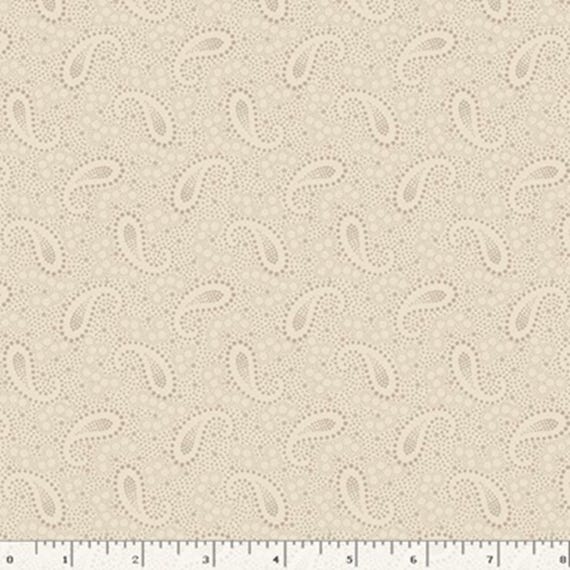Flower Garden...R541204D CREAM...Paisley...Dolores Smith/Timeworn Toolbox...Marcus Fabrics