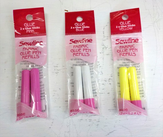 Sewline Fabric Glue Pen Refills...Pink/Blue/Yellow