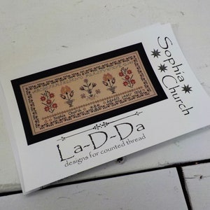 Sophia Church by La-D-Da...cross stitch pattern, flower cross stitch, sampler cross stitch