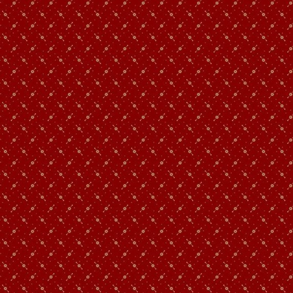 Prairie Dry Goods II...R171654D red...gears...Pam Buda...Marcus Fabrics