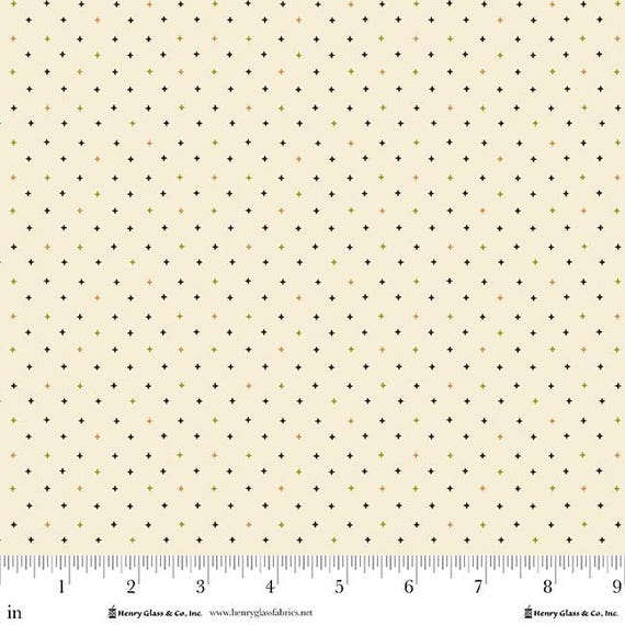 Buttercream & Brickle Bits...1951-40 Cream...Kim Diehl...Henry Glass Fabrics