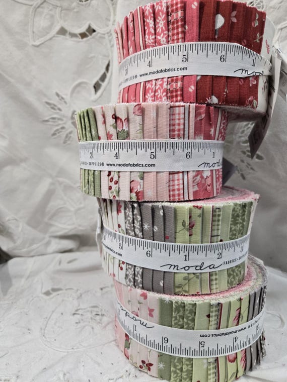 A Very Sweet Christmas...Jelly Roll...Anne Sutton/Bunny Hill Designs...Moda Fabrics