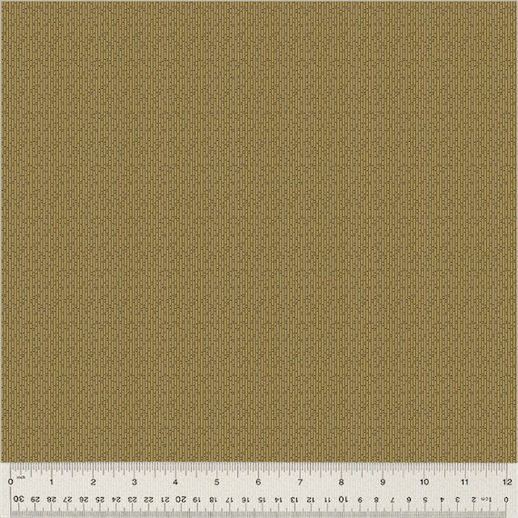 Garden Tale...Pinpoint Caramel 53823-16-1...Jeanne Horton...Windham Fabrics