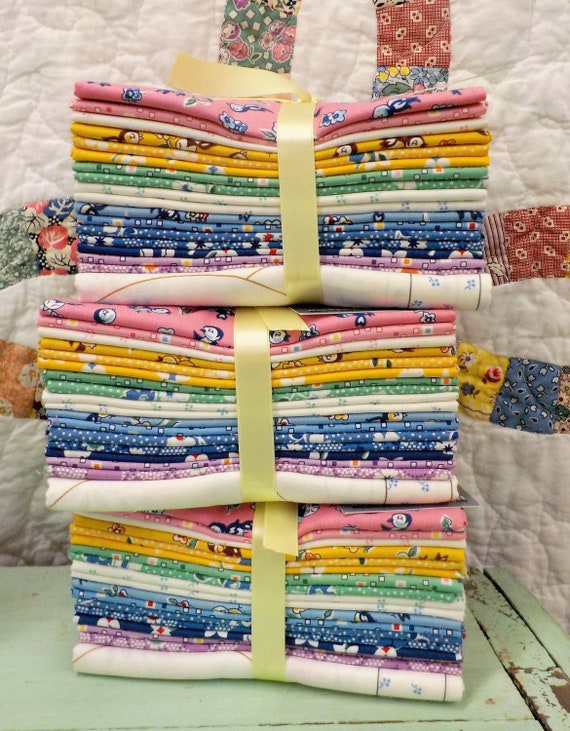 Naptime 30's Fat Quarter bundle by Darlene Zimmerman for Robert Kaufman Fabrics...18 fat quarters and 1 panel