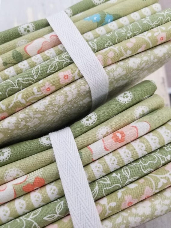Dainty Meadow...Prairie & Pear HALF YARD bundle...Heather Briggs of My Sew Quilty Life...Moda Fabrics