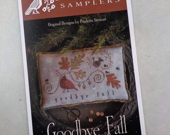 Goodbye Fall by Plum Street Samplers...cross stitch pattern, cross stitch