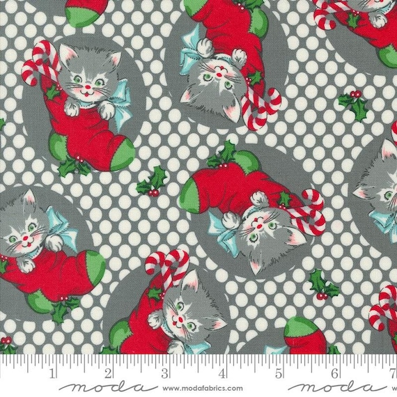 Kitty Christmas...Coal 31200 19...Urban Chiks...Moda Fabrics