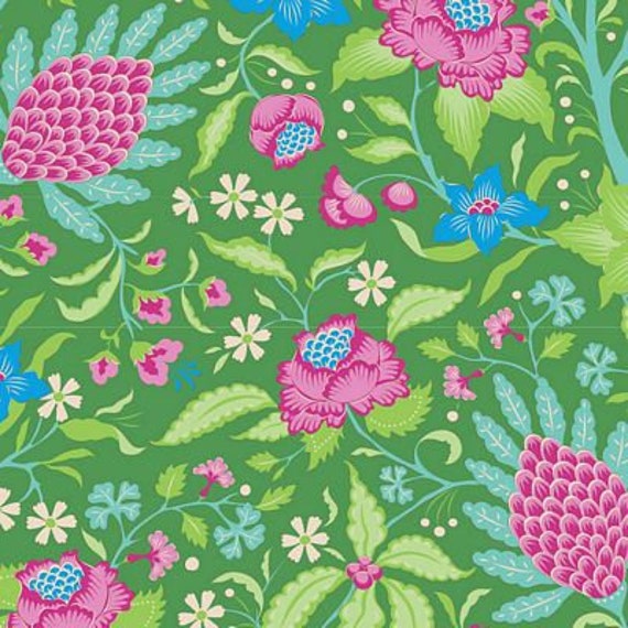 Bloomsville Flowertangle Green...a Tilda Collection designed by Tone Finnanger