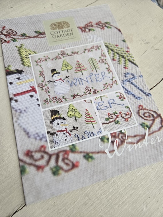 Winter...Cottage Garden Samplings...cross stitch chart...Christmas
