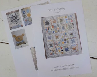 We Are Family Quilt pattern...pattern designed by Susan Smith...complete pattern