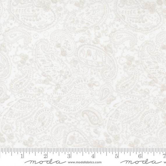 The Shores Linen White Pebble 18742 11 by Brenda Riddle of Acorn Quilt Company for Moda Fabrics