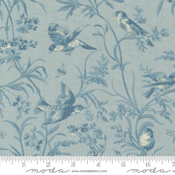 Antoinette Ciel Blue 13950 14 by French General for Moda Fabrics