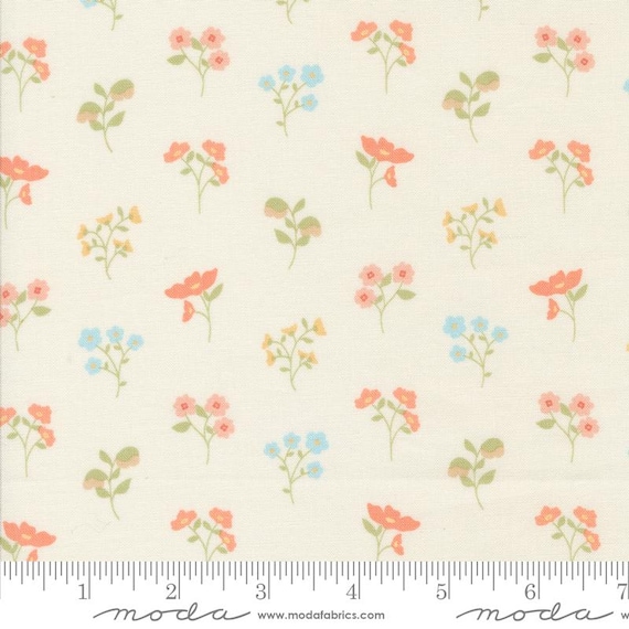 Dainty Meadow...Porcelain 31741 11...Heather Briggs of My Sew Quilty Life...Moda Fabrics