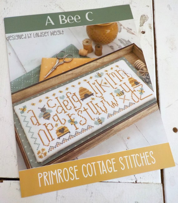 A Bee C...Lindsey Weight for Primrose Cottage Stitches...cross stitch chart