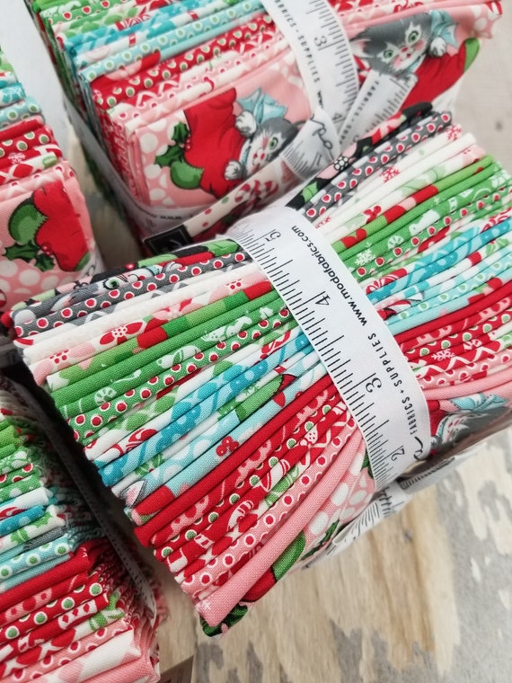 Kitty Christmas...Fat 8th Bundle...Urban Chiks...Moda Fabrics
