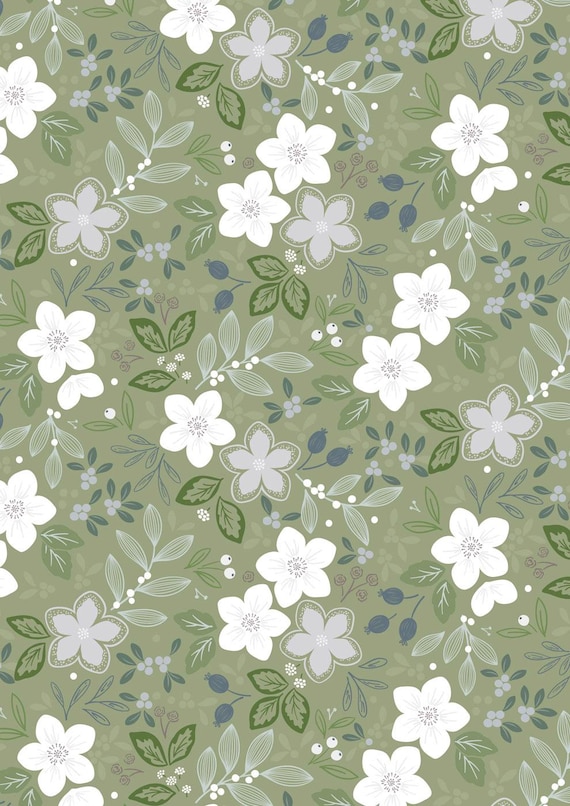 Winter's Garden...CC72.2...Winter's Promise...light green pearlescent...Cassandra Connolly...Lewis & Irene