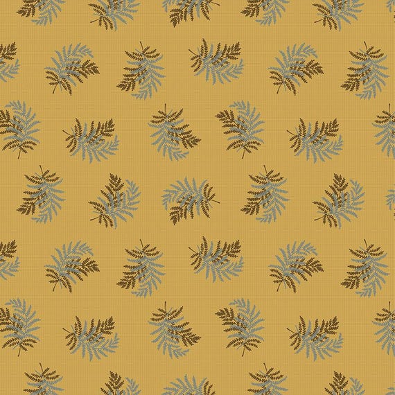 Thimbleweed..54827-2 ochre...designer Julie Hendricksen...Windham Fabrics