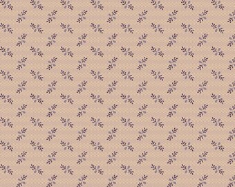 I Love Purple R330689-TAN Zig Zag Sprig by Judie Rothermel for Marcus Fabrics