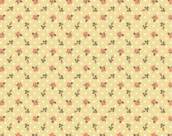 Delightful Department Store Oh Dear Yellow by Amy Jordan for Poppie Cotton, pastel print