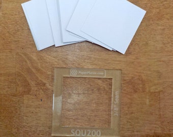 Square, 2 inch...50 pieces, laser cut, acrylic template