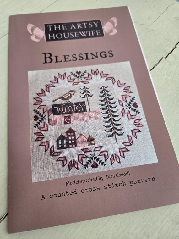 Blessings...The Artsy Housewife...designer Tara Cogdill...cross stitch chart