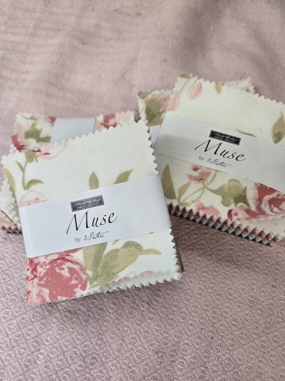 Muse...Mini Charm Pack...3 Sisters...Moda Fabrics...42--2 1/2 inch squares