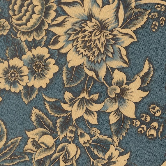 Miss Mollie 1850-1890...47560 20 Indigo...Betsy Chutchian...Moda Fabrics