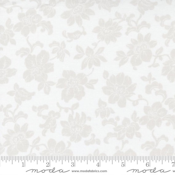 The Shores Linen White Pebble 18740 11 by Brenda Riddle of Acorn Quilt Company for Moda Fabrics