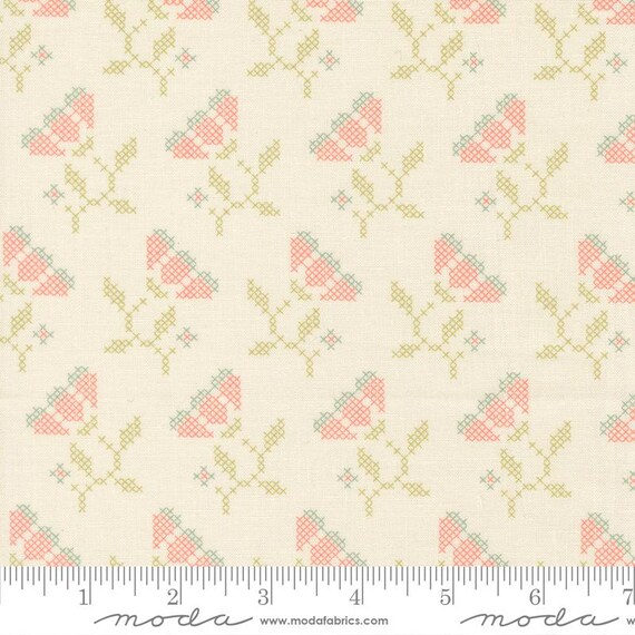 Sunbonnet...31764 11 porcelain...Heather Briggs of My Sew Quilty Life...Moda Fabrics