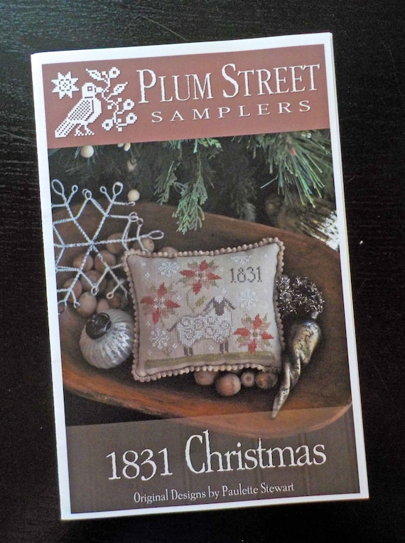 1831 Christmas Plum Street Samplers...cross stitch pattern, Christmas cross stitch, winter cross stitch