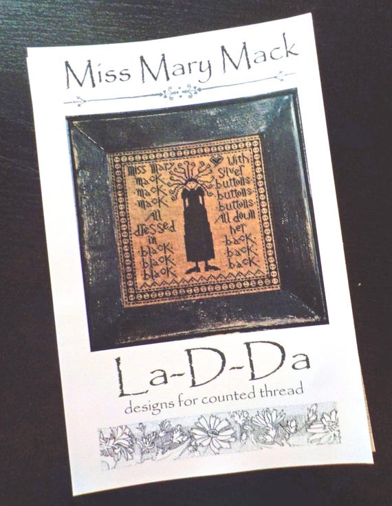 Miss Mary Mack by La-D-Da...cross stitch pattern