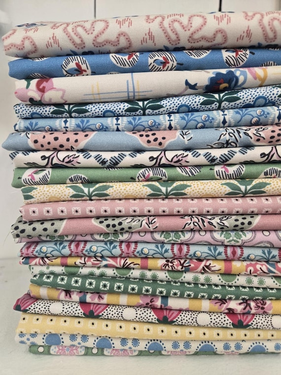 Guinevere...curated HALF Yard Bundle...Emma Newman of Gathering Thread...Devonstone Collection...21 prints