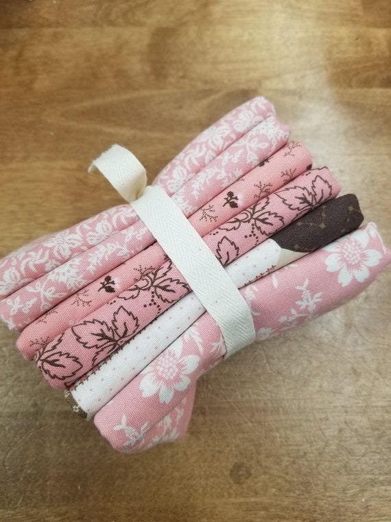 Lexington pinks fat quarter bundle designed by Julie Hendricksen for Windham Fabrics, 6 prints