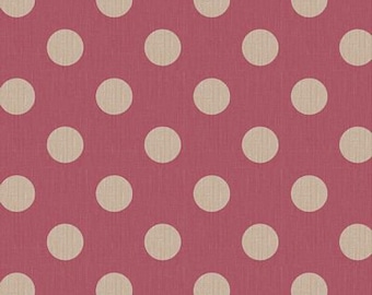 Tilda- Chambray Dots Burgundy...a Tilda Collection designed by Tone Finnanger