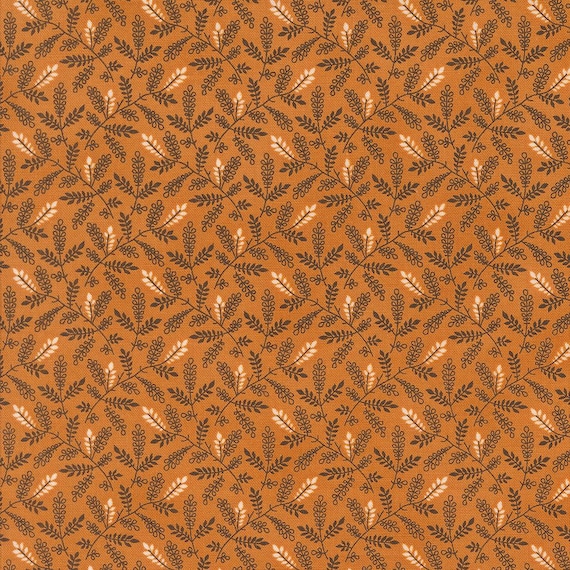 Pumpkin Spice Gatherings...Pumpkin 49297-18...Primitive Gatherings...Moda Fabrics