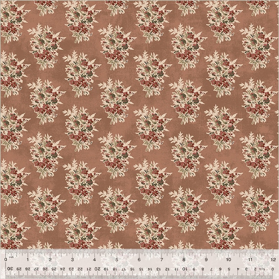 Garden Tale...Petite Bouquet Dusty Rose 53829-15-1..Jeanne Horton...Windham Fabrics