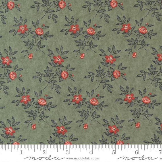 Rendezvous Eucalyptus 44304 17 by 3 Sisters for Moda Fabrics