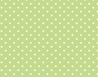 Picnic TW17 Green by Tanya Whelan...cottage style print, dot