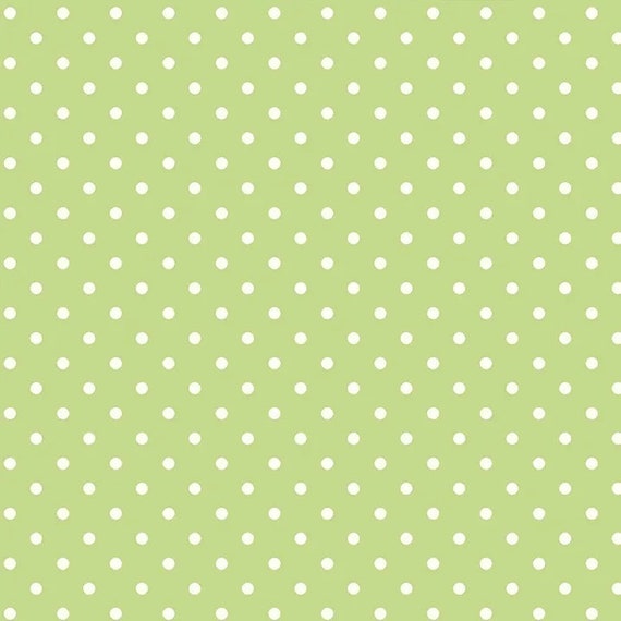 Picnic TW17 Green by Tanya Whelan...cottage style print, dot