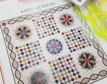 Saint Quentin by Karen Styles of Somerset Designs...pattern and Queen's Folly block papers and acrylic templates