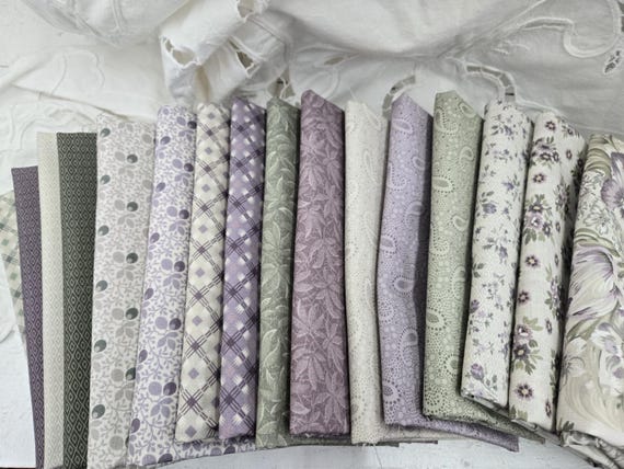 Flower Garden...HALF YARD bundle...Dolores Smith/Timeworn Toolbox...Marcus Fabrics...16 prints