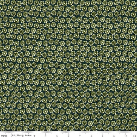 Christmas Is in Town...Peppermints...C14743-FOREST......Sandy Gervais...Riley Blake Designs