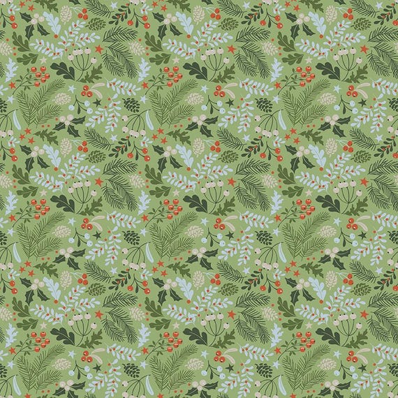 Santa's Tree Farm...C16452 GREEN...Lisa Audit...Riley Blake Designs