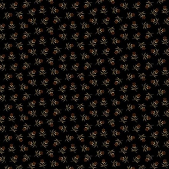 Cheddar and Coal III...R171478D BLACK...Berries...Pam Buda...Marcus Fabrics