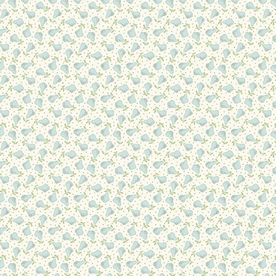 Abloom Teal Pears A-868-T designed by Renee Nanneman for Andover