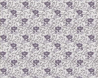 Circa: Purple Posey Ivory 53949-1-1 by Whistler Studios for Windham Fabrics
