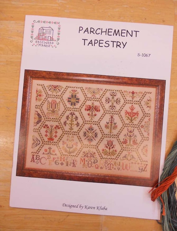 Parchment Tapestry designed by Karen Kluba of Rosewood Manor...cross-stitch design