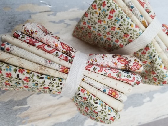 Dinah's Delight 1830-185 Sweet Milk fat quarter bundle designed by Betsy Chutchian for Moda Fabrics