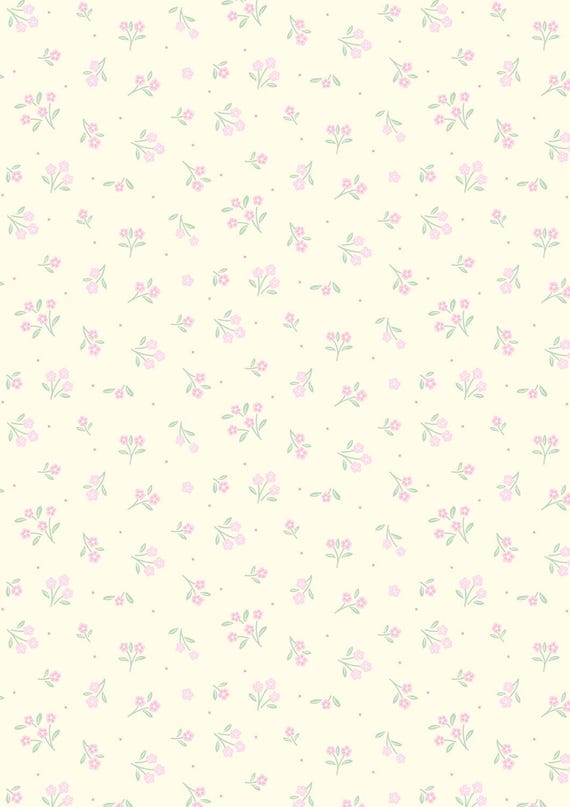 Dear Spring...CC70.1...ditsy dance...dark cream...Cassandra Connolly...Lewis & Irene