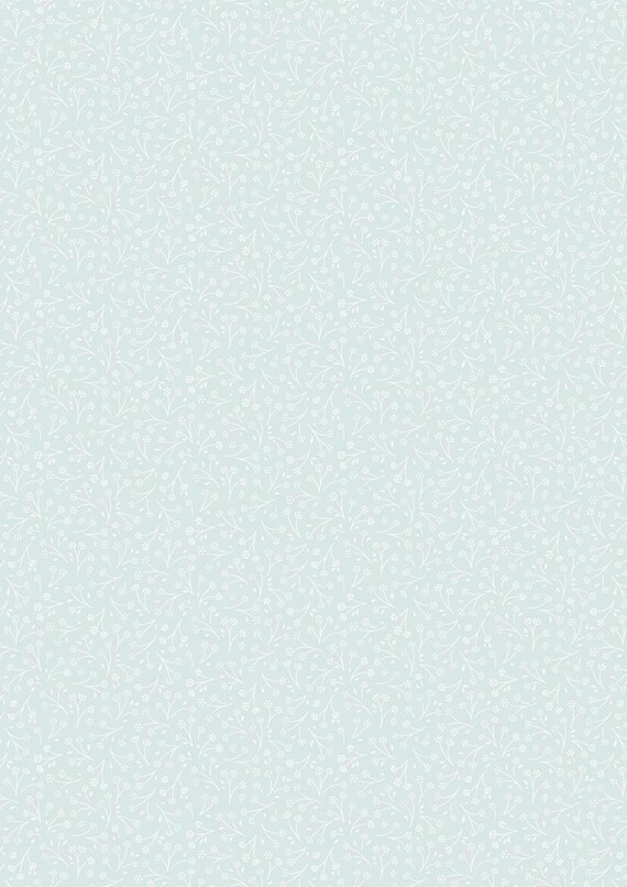 Pressed Flower Collection...Pressed Posy...Light Teal...CC55.1...Cassandra Connolly...Lewis & Irene